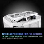 Thermaltake The Tower 300 Micro-ATX Case White Tempered Glass thumbnail 9
