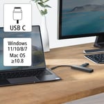محول USB Hama 5-Port USB-C مع HDMI 4K وشحن USB-C PD thumbnail 6