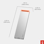 وحدة تخزين خارجية لينوفو PS8S بسعة 2 تيرابايت USB-C محمولة رمادي thumbnail 7