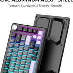 Magegee Captain75 75% Mechanical Keyboard, Purple, Aluminum Case, Blueberry Switch, RGB thumbnail 5