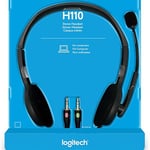 سماعات Logitech H110 سلكي 3.5mm مع مايك رمادي thumbnail 8