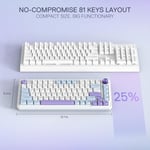 Redragon K673WBP RGB Mechanical Keyboard 75% Gasket Wired/2.4/BT thumbnail 5