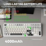 كيبورد Attack Shark X98 Full-Size Mechanical Wireless RGB Starlight White thumbnail 3