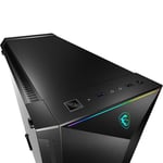 MSI MPG GUNGNIR 100 Mid-Tower ATX Case Black Tempered Glass thumbnail 3