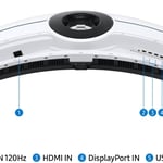 شاشة ألعاب سامسونج أوديسي نيو G9 G95NC منحنية فائقة الاتساع بحجم 57 بوصة (دقة Dual UHD - تقنية Quantum Mini-LED - تردد 240Hz - استجابة 1ms - انحناء 1000R) thumbnail 8