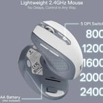 Redragon BS-8772 94key Low Profile Combo Dual-Mode Keyboard & Mouse Grey/White thumbnail 5