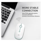 Fude i330 Wireless Ergonomic Mouse - White & Green thumbnail 3