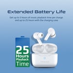 سماعات Promate ProPods TWS Bluetooth 5.3 ANC 5H Blue thumbnail 14