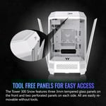 Thermaltake The Tower 300 Micro-ATX Case White Tempered Glass thumbnail 10