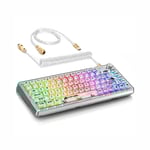 Attack Shark K75 Mechanical Gaming Keyboard Wireless 75% White thumbnail 9