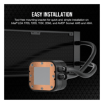 مبرد Corsair H100X Elite 240mm AIO Black thumbnail 5