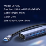 محول USB LDNIO DS-124U USB 3.0 USB-A إلى RJ45 إيثرنت thumbnail 6