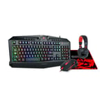 كيبورد Redragon S101-4 كامل الحجم ميمبرين سلكي RGB أسود + ماوس thumbnail 3