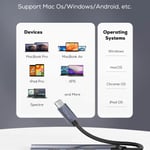 محول USB LDNIO DS-34U 4 في 1 USB-C بـ 1xUSB 3.0 و 3xUSB 2.0 بسرعة 5Gbps thumbnail 11