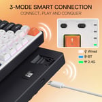 Redragon K689WBO RGB Pro Full-Size Mechanical Keyboard Dual-Mode thumbnail 3