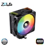 مبرد Zeus ZC-600 Air Freeze LCD 120mm 220W TDP ARGB أسود thumbnail 1