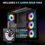 كيس SAMA SV01 Mid-Tower ATX أسود زجاج مقسى thumbnail 3