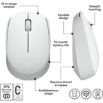 ماوس Logitech M171 1000 DPI لاسلكي أسود thumbnail 18