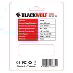 Black Wolf 2-in-1 Flash Drive 128GB USB-C & USB-A 3.2 thumbnail 3