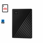 هارد خارجي WD My Passport 4TB USB 3.2 Gen 1 2.5-inch أسود thumbnail 1