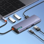 LDNIO DS-15U 5-Port USB 3.0 100W PD USB Hub Gray thumbnail 11