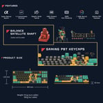Bloody x Savage Impact AT87 Alpha Optical Switch Performance Keyboard - Adjustable Actuation Point, Gaming PBT Keycaps, Stealth Quiet Typing, TKL - Proxy Boom thumbnail 10