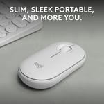 ماوس Logitech Pebble Mouse 2 M350s 4000 DPI بلوتوث أبيض thumbnail 3
