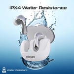 سماعات Promate Baton TWS ANC Bluetooth 5.4 13mm IPX4 6H أبيض thumbnail 13