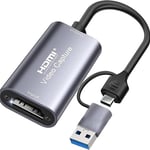 AIRSKY U9839 2-in-1 USB 3.0 & USB-C to HDMI Video Capture Card (1080P 60FPS / 4K Input) thumbnail 1