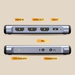 محول UNITEK كارت التقاط فيديو 4K@60Hz مخرج HDMI مزدوج USB-C 5Gbps thumbnail 9