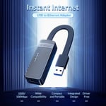 محول Orico UTK-U3 USB 3.0 إلى Gigabit Ethernet أسود thumbnail 6