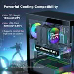 SAMA NEVIEW 4503 Mid-Tower ATX Case Dual Tempered Glass thumbnail 3