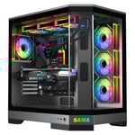 SAMA Neview 3021 Full-Tower ATX Case Black Tempered Glass thumbnail 6