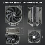 Thermalright Assassin Spirit 120 V2 Plus CPU Air Cooler 150W+ TDP thumbnail 2