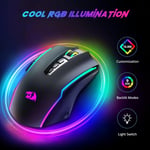 ماوس Redragon Griffin M602-KS 16000 DPI Dual-Mode RGB أسود thumbnail 7