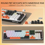 Redragon K689WBO RGB Pro Full-Size Mechanical Keyboard Dual-Mode thumbnail 4