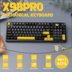 كيبورد Attack Shark X98 Pro Full-Size Hot-Swappable Wireless RGB أسود thumbnail 3