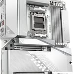 لوحة أم جيجابايت أوروس GIGABYTE B850 AORUS Stealth ICE البيضاء بمقبس AMD AM5 ودعم ذاكرة DDR5 بحجم ATX thumbnail 4