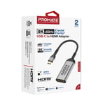 محول USB Promate MediaLink 8K@60Hz USB-C إلى HDMI هيكل ألومنيوم thumbnail 6