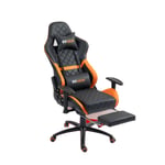 BETA RACING Gaming Chair Black PVC Molded Foam 4D Armrest Butterfly Mechanism thumbnail 2