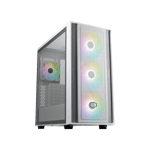 Cooler Master MasterBox 600 Mid-Tower ATX Case White Tempered Glass thumbnail 5