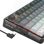 Redragon K673GG RGB Pro 75% Gasket Mechanical Keyboard Dual-Mode thumbnail 3