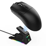 ماوس Attack Shark X1 40000 DPI Dual-Mode RGB أسود thumbnail 1