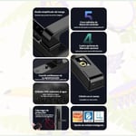 قفل ذكي Locstar L208 بصمة، لوحة مفاتيح، بلوتوث، بطاقة IC، مفتاح ميكانيكي أسود thumbnail 4