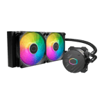 مبرد Cooler Master Core 240mm AIO سائل ARGB أسود thumbnail 2