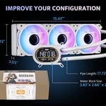 DarkFlash DH360D 360mm AIO Liquid CPU Cooler ARGB thumbnail 4