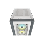 Corsair iCUE 5000X Mid-Tower Case White Tempered Glass RGB thumbnail 6