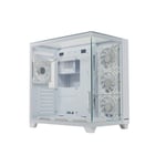 RAPTOR Gilgamesh Mid-Tower ATX Case White Tempered Glass thumbnail 2