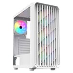 SAMA 205A Mid-Tower ATX Case White Tempered Glass thumbnail 6