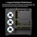 كيس SAMA SV01 Mid-Tower ATX أسود زجاج مقسى thumbnail 2